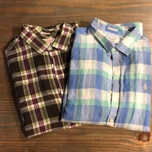 Bundle - Two Original Penguin Long Sleeve Shirts